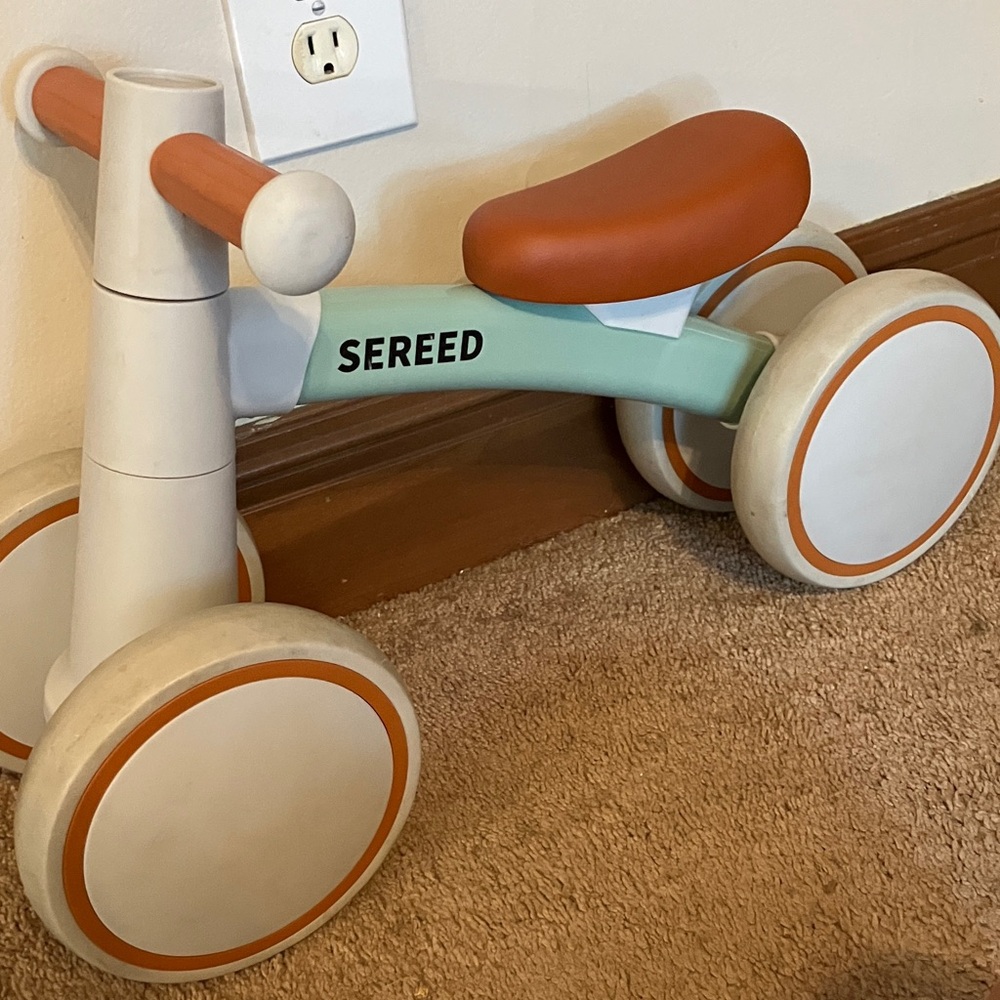 Toddler Tricycle - Mint Green and White Balance Bike